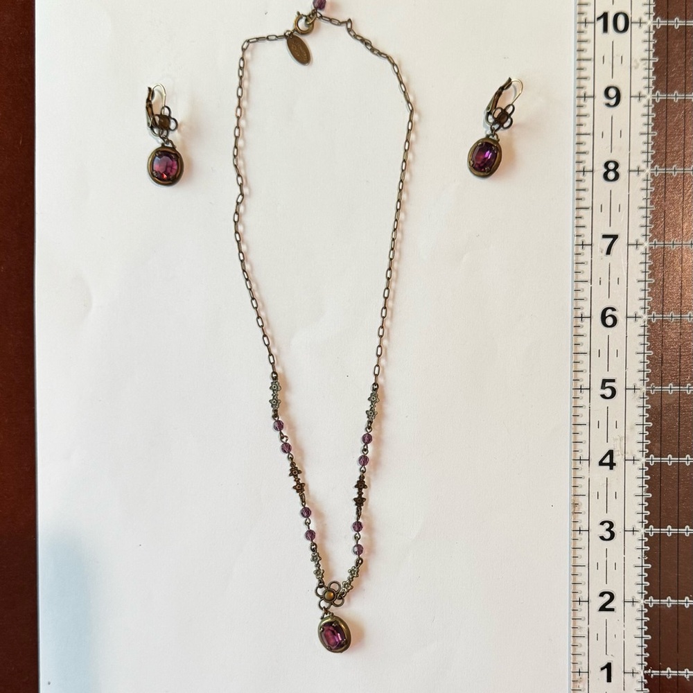Elegant Purple Jewelry Set